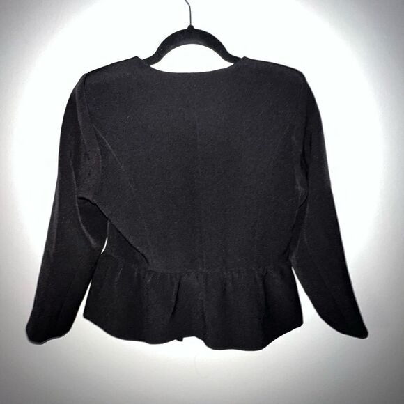 ModCloth Black Ruffle Blazer - Sz S - Picture 7 of 16
